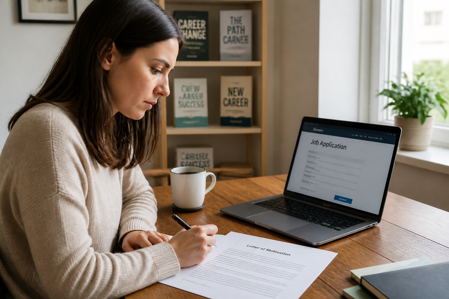 Lettre de motivation pour reconversion professionnelle : structure et exemples utiles