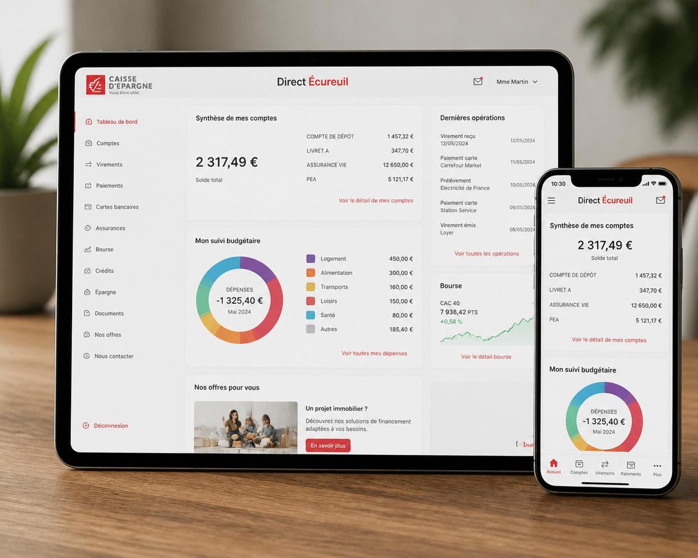 accédez facilement et gérez vos comptes caisse d'épargne en ligne grâce à direct écureuil, votre espace sécurisé pour toutes vos opérations bancaires.