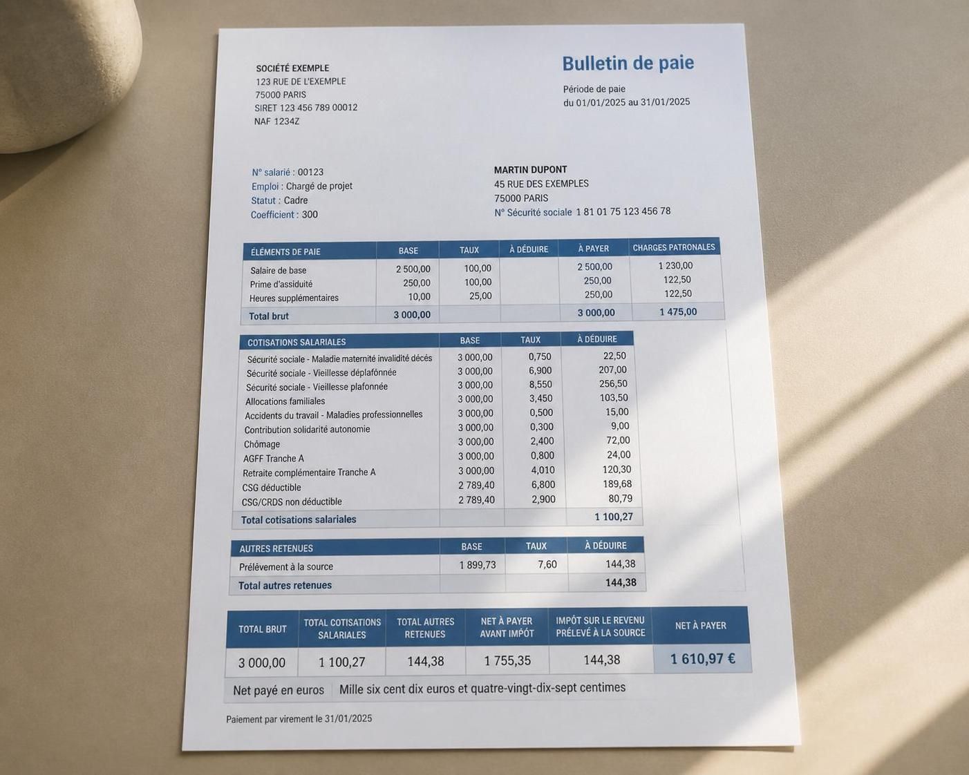 découvrez comment calculer précisément votre salaire mensuel net à partir de votre salaire brut en 2025 avec notre guide complet et facile à suivre.