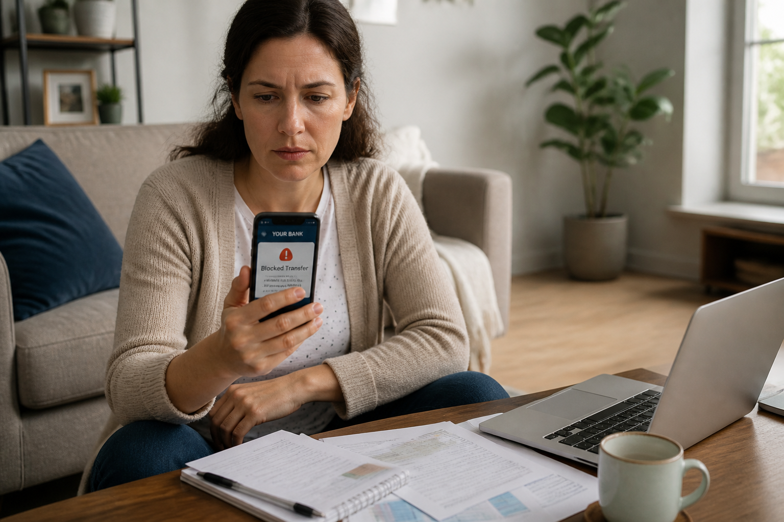 Virement bloqué par la banque : comprendre pourquoi votre argent est retenu