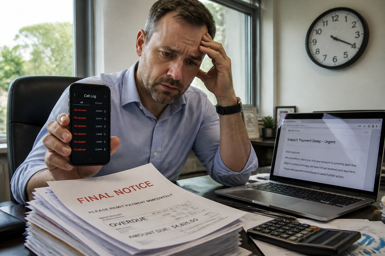 Facture impayée entre professionnels : relance, mise en demeure et recours